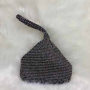 NWOT- Rhinestone and Black Small Handbag Purse
